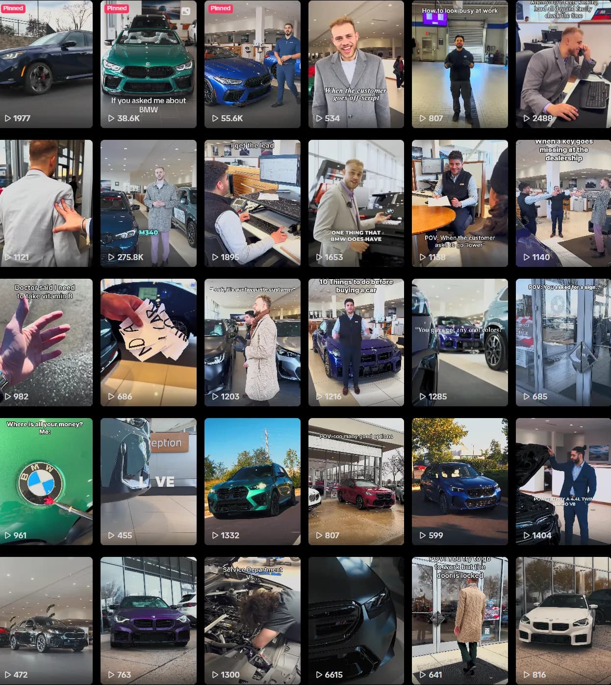 BMW Sterling TikTok analytics, multi-platform repurpose