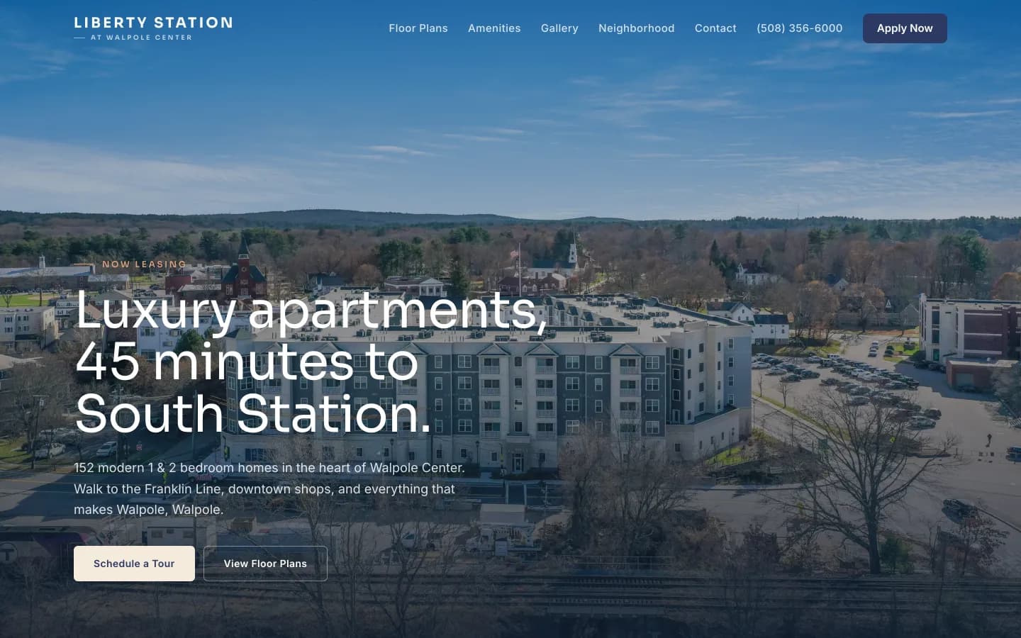 Liberty Station website homepage