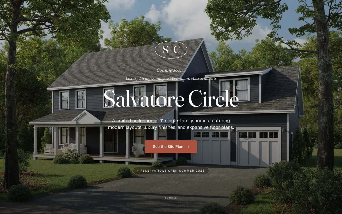 Salvatore Circle website homepage